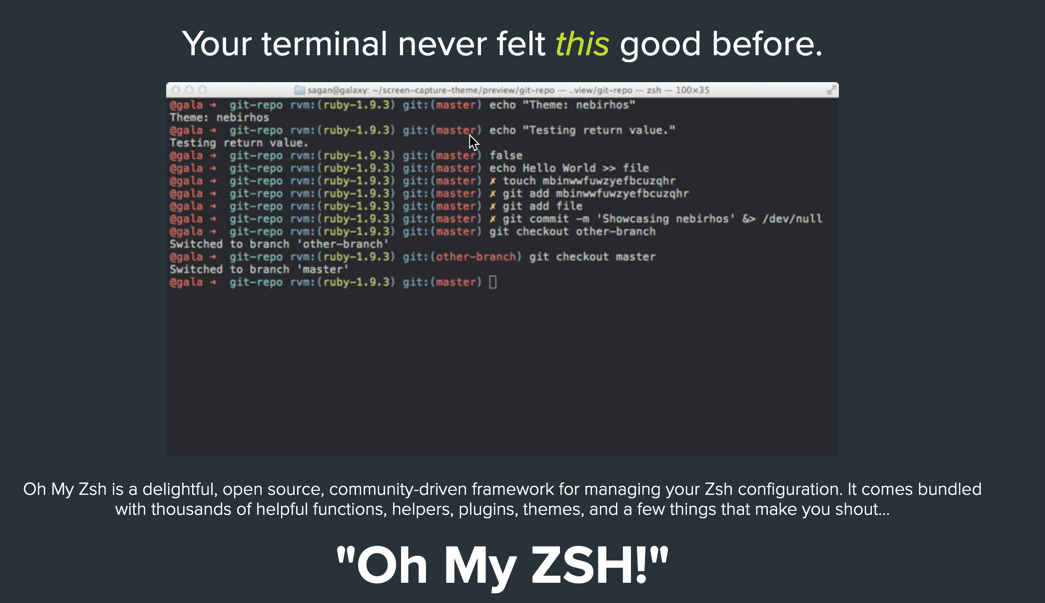 Oh-my-zshintroduction for mac